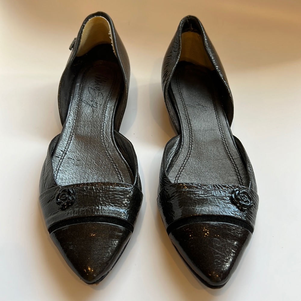 Miss Sixty patent leather pointed toe flats